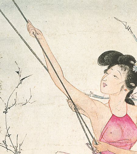 怀安-胡也佛的仕女画和最知名的金瓶梅秘戏图